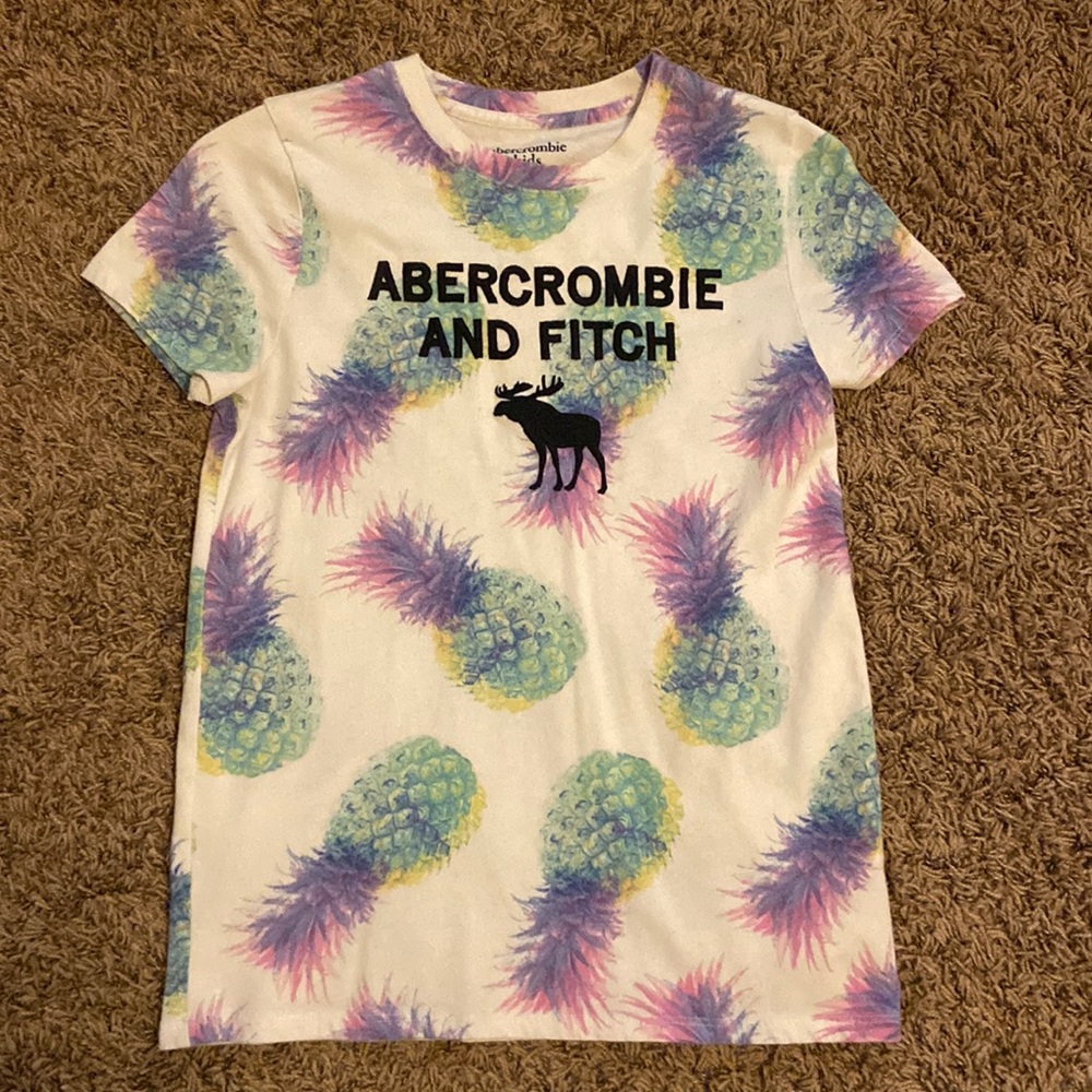 Abercrombie & Fitch colorful pineapple shirt